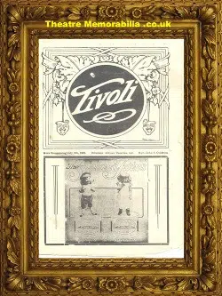 South Africa Tivoli Theatre – Vaudeville Artistes – 1922