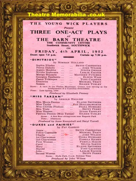 Southwick The Barn Community Centre – Miss Tarzan – 1952