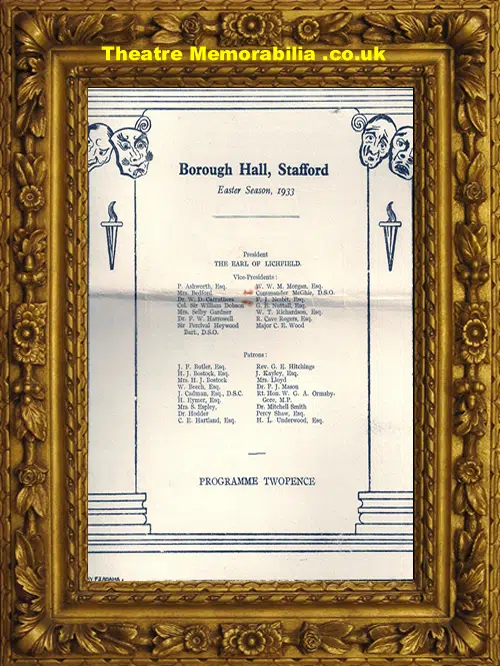 Stafford Borough Hall - The Best People - 1933