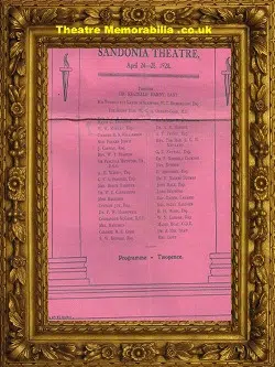 Stafford Sandonia Theatre – Creaking Chair – 1928