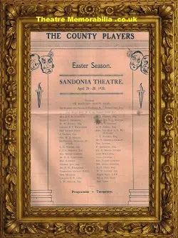 Stafford Sandonia Theatre – Lilies Of The Feild – 1928