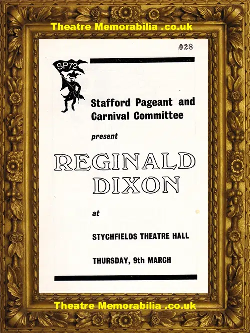 Stafford Stychfields Theatre - Reginald Dixon - 1972 - Organ