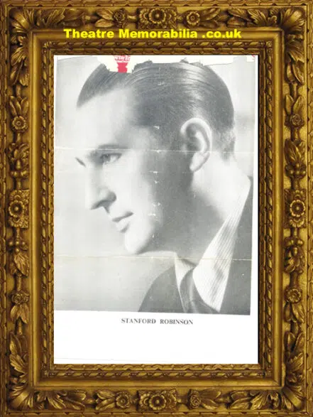 Stanford Robinson Autograph Picture 1940s