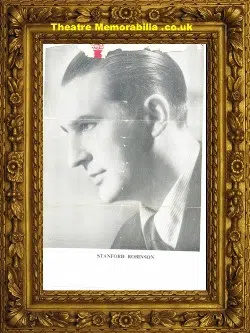 Stanford Robinson Autograph Picture 1940s