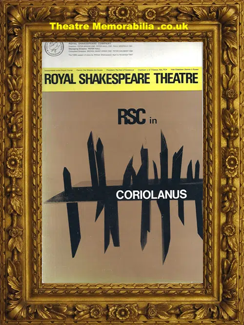 Stratford RSC Theatre - Coriolanus - 1967 - Helen Mirren
