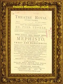 Stratford Theatre Royal – Mephisto – 1887