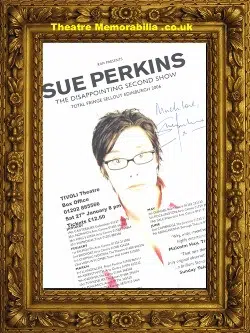 Sue Perkins – Disappointing Second Show – Signed Flyer 2006