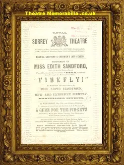Surrey Royal Theatre – Firefly – 1869