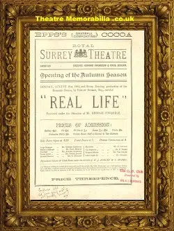 Surrey Royal Theatre – Real Life – 1882
