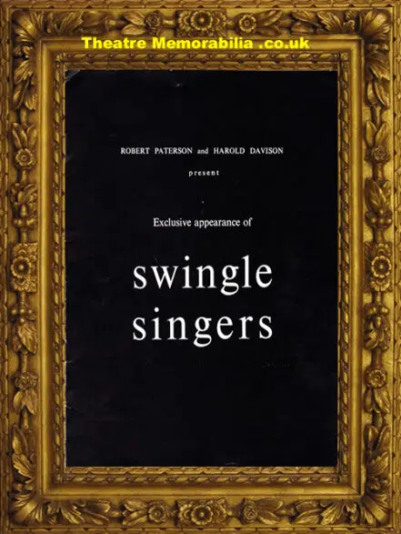 Swingle Singers Concert Programme Brouchure 1967