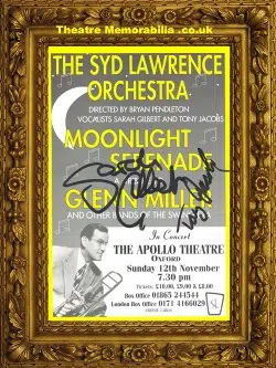 Syd Lawrence Autograph Glen Miller Tribute Signed Concert Flyer