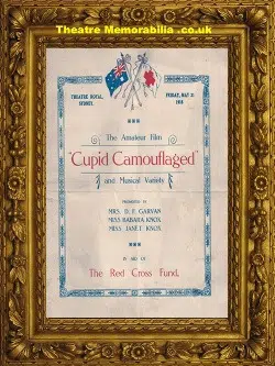 Sydney Australia Theatre Royal – Cupid Camouflaged – 1918
