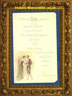 Sydney Ship Menu Card 1893 – Old Antique 1800’s