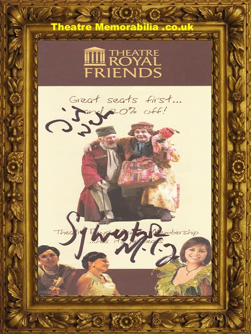 Sylvester Mcoy Autograph Signed Leaflet Theatre Royal Newcastle