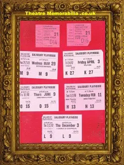 Theatre Tickets Selction 1980s
