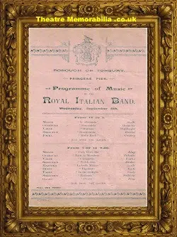 Torquay Prince’s Pier – Royal Italian Band – 1890’s