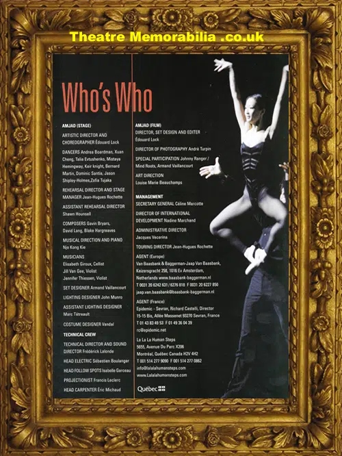 UK - La La La - Human Steps - Dance Show - 2008