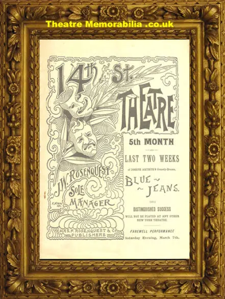 USA 14th Street Theatre – Blue Jeans – 1891