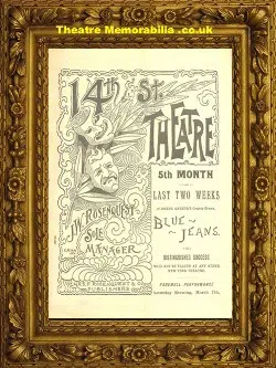 USA 14th Street Theatre – Blue Jeans – 1891
