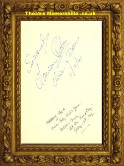 Van Stratten + Marion Pola Autograph 1941