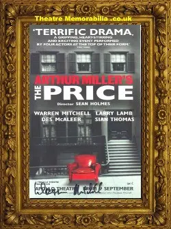 Warren Mitchell Autograph Signed Theatre Flyer – The Price