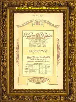 Wimbledon King’s Theatre – The Only Way – 1929