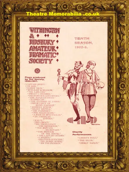 Withington Didsbury Amateur Dramatic Society – The Times – 1908