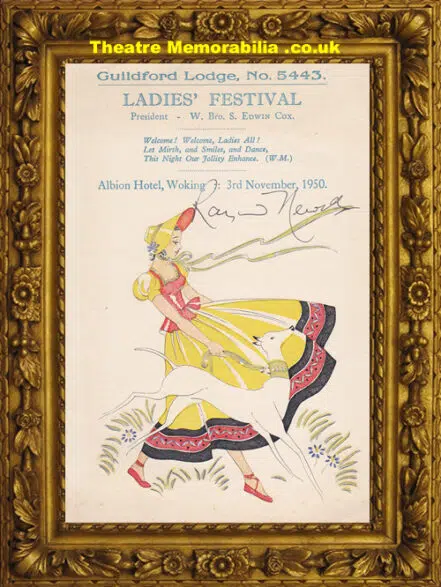 Woking Ladies Festival – Albion Hotel Signed Dinner Menu 1950