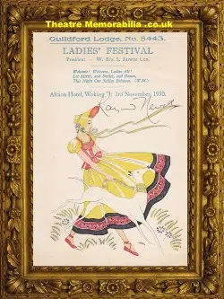 Woking Ladies Festival – Albion Hotel Signed Dinner Menu 1950