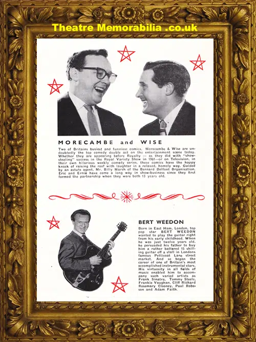 Yarmouth Wellington Pier Pavilion - Morecambe + Wise 1964