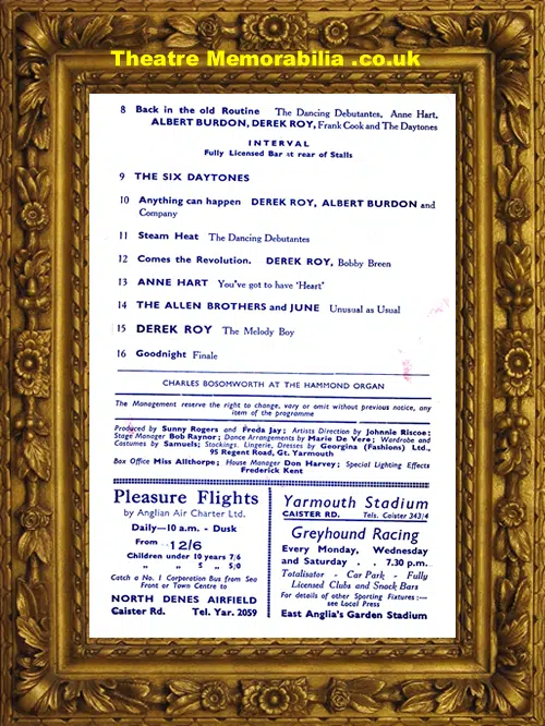 Yarmouth Windmill Theatre - This Is Your Laugh - 1958