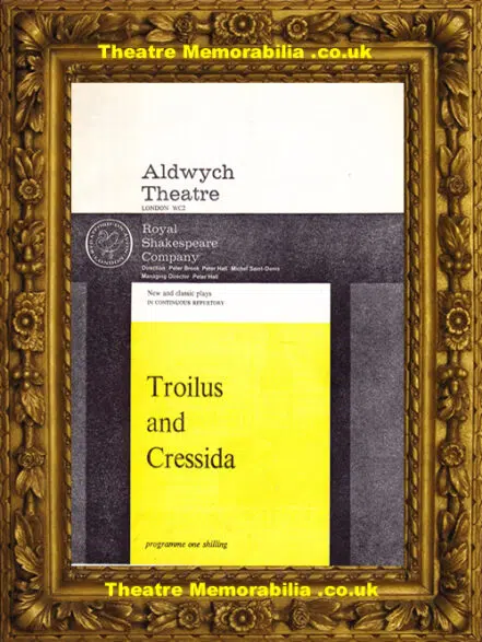 London Aldwych Theatre – Troilius And Cressida – 1962