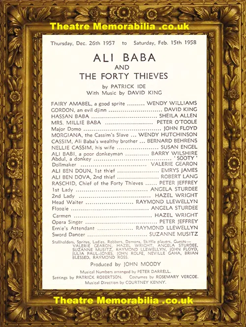 Bristol Theatre Royal - Ali Baba and The Forty Thieves - 1958