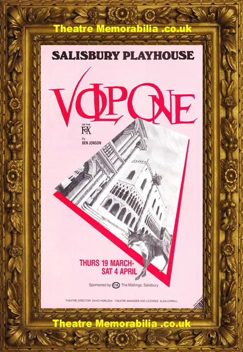 Salisbury Playhouse Theatre - Volpone - 1987