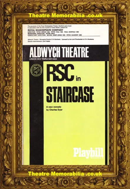 London Aldwych Theatre – Staircase – 1967 – Patrick Magee
