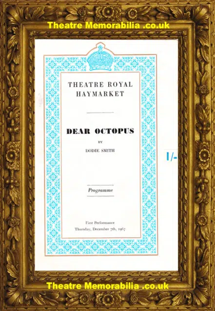Haymarket Theatre Royal – Dear Octopus – 1967