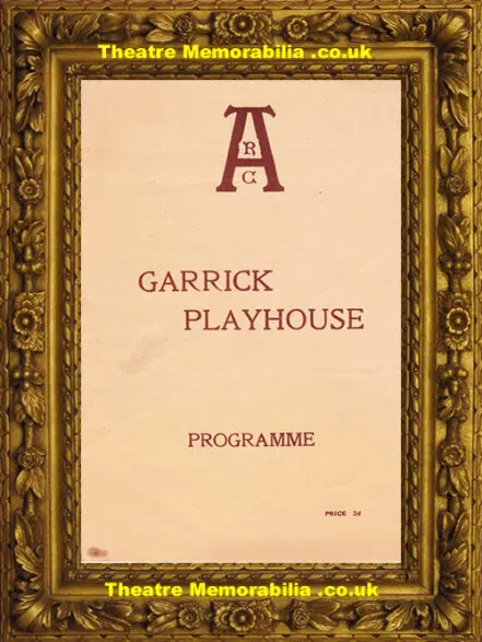 Altrincham Garrick Playhouse Theatre – Quiet Wedding – 1930s