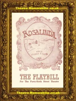 America New York Forty-Sixth Street Theatre - Rosalinda - 1943