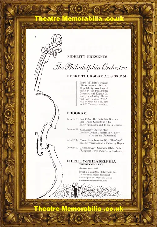 America Philadelphia Academy Of Music Orchestra - 1955