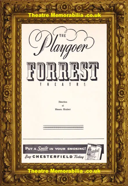 America Philadelphia Forrest Theatre – The Seven Year Itch 1955