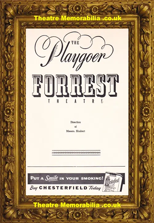 America Philadelphia Forrest Theatre - The Seven Year Itch 1955