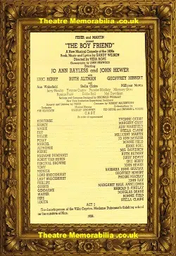 America Royale Theatre – The Boyfriend – 1954 – Millicent Martin