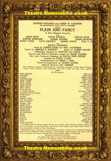 America Starlight Theatre – Plain And Fancy – 1956 – USA
