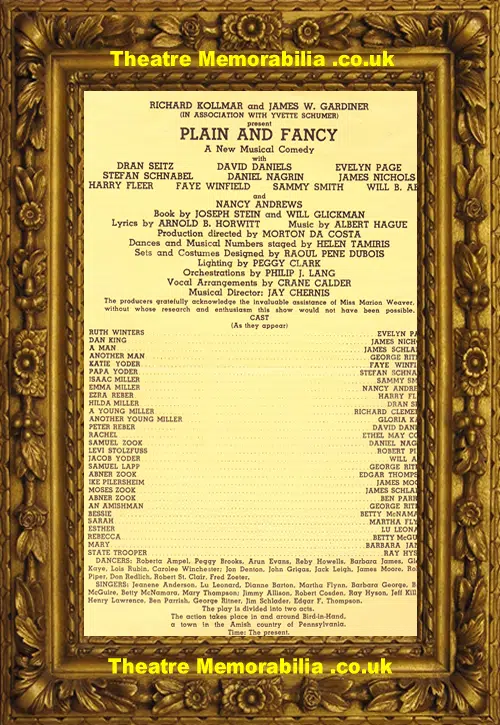 America Starlight Theatre - Plain And Fancy - 1956 - USA