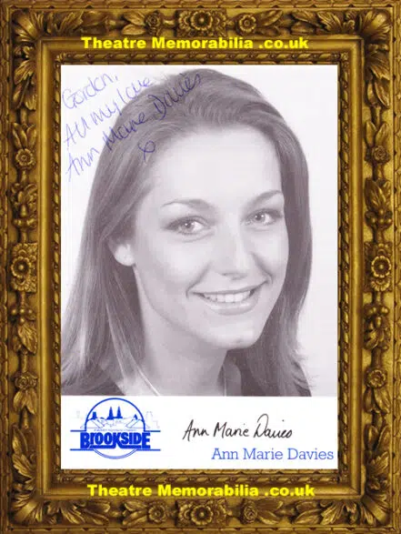 Ann Marie Davies Autograph Signed Picture – Brookside