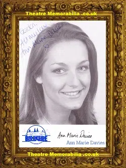 Ann Marie Davies Autograph Signed Picture – Brookside