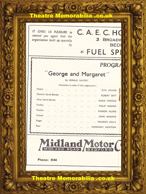 Bedford Royal County Theatre - George And Margaret - 1948