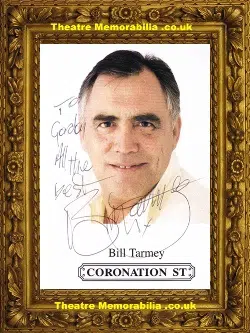 Bill Tarmey Autograph Signed Picture – Coronation Street