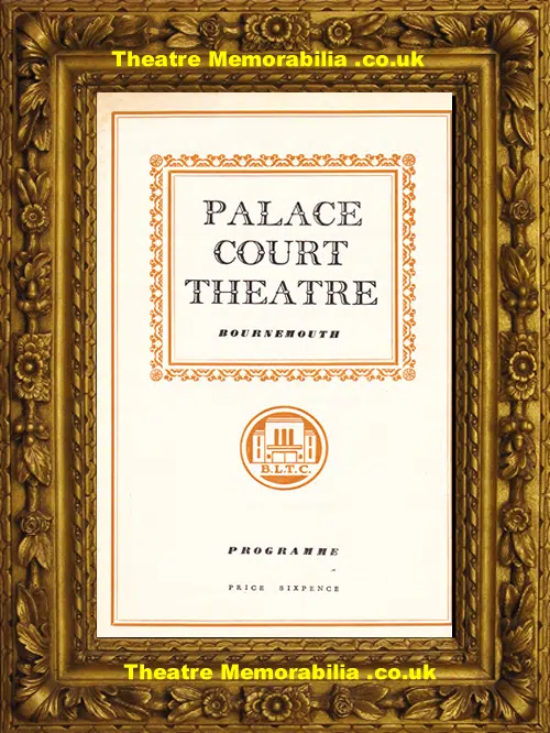 Bournemouth Palace Court Theatre - It's A Boy - 1955