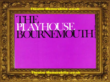 Bournemouth Playhouse Theatre – Relative Values – 1973
